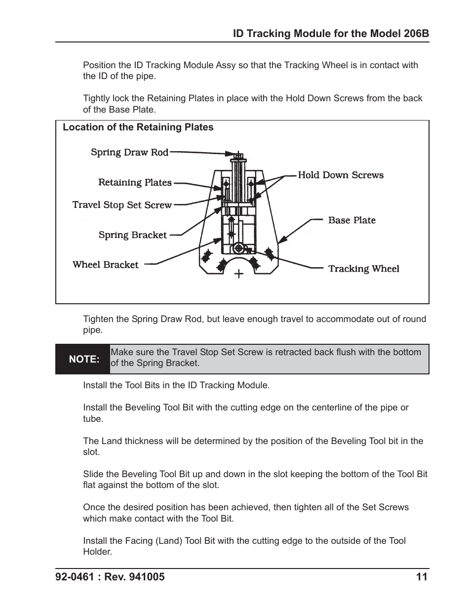 Tri Tool 206B ID Tracking Module User Manual | Page 11 / 17