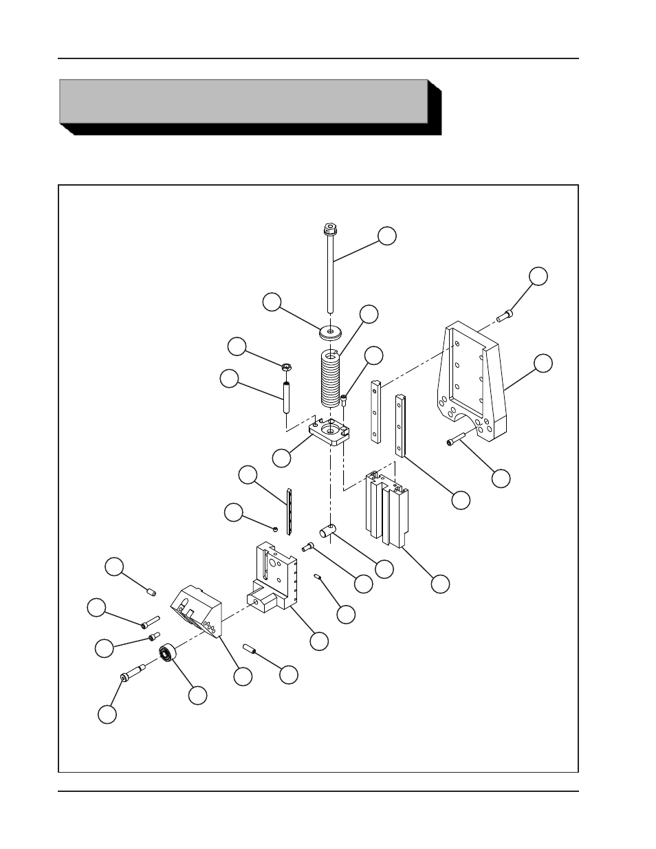 Illustrated parts breakdown | Tri Tool 208B ID Tracking Module User Manual | Page 16 / 18