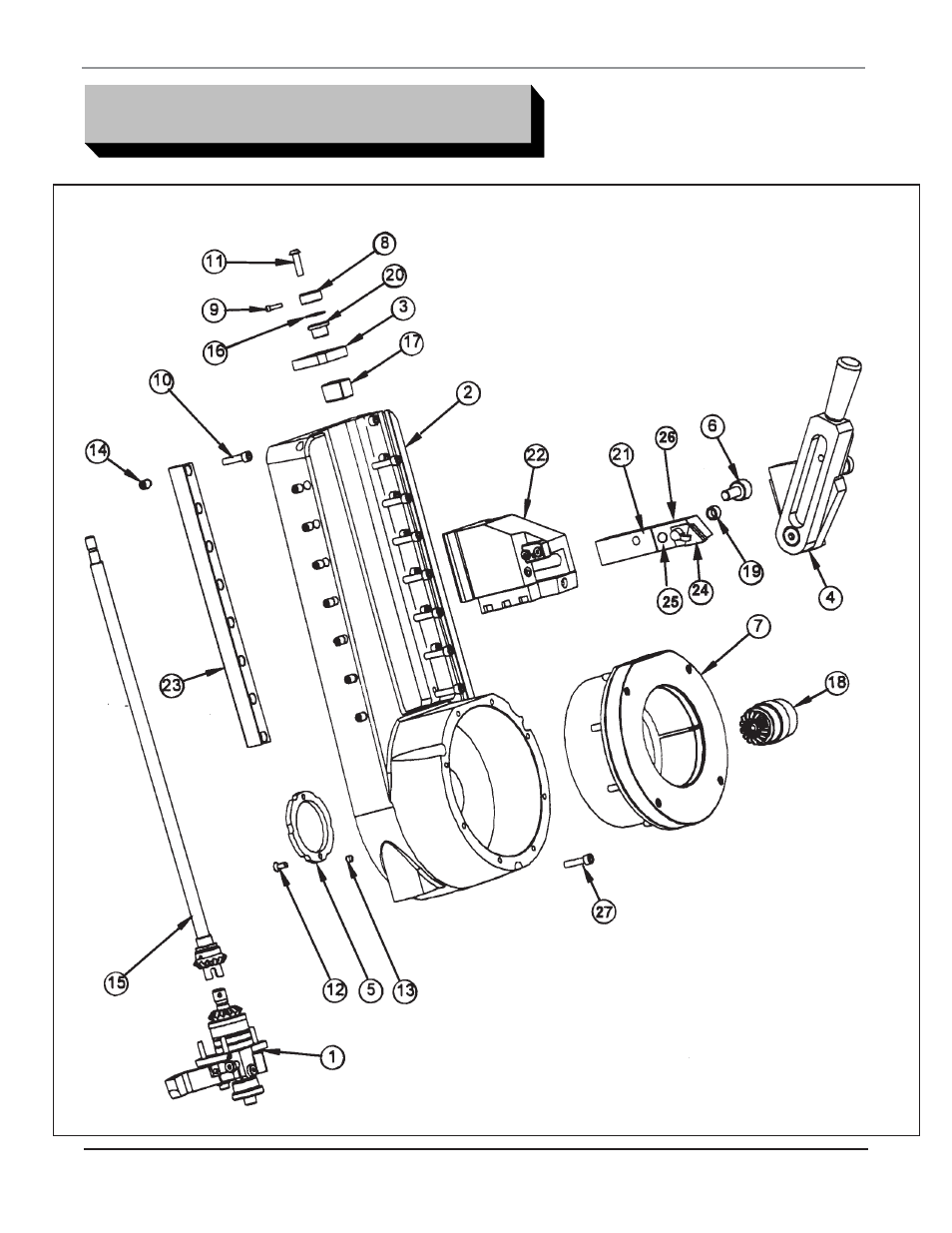 Parts lists | Tri Tool 212B Beveler Single Point Flange Facer User Manual | Page 25 / 41