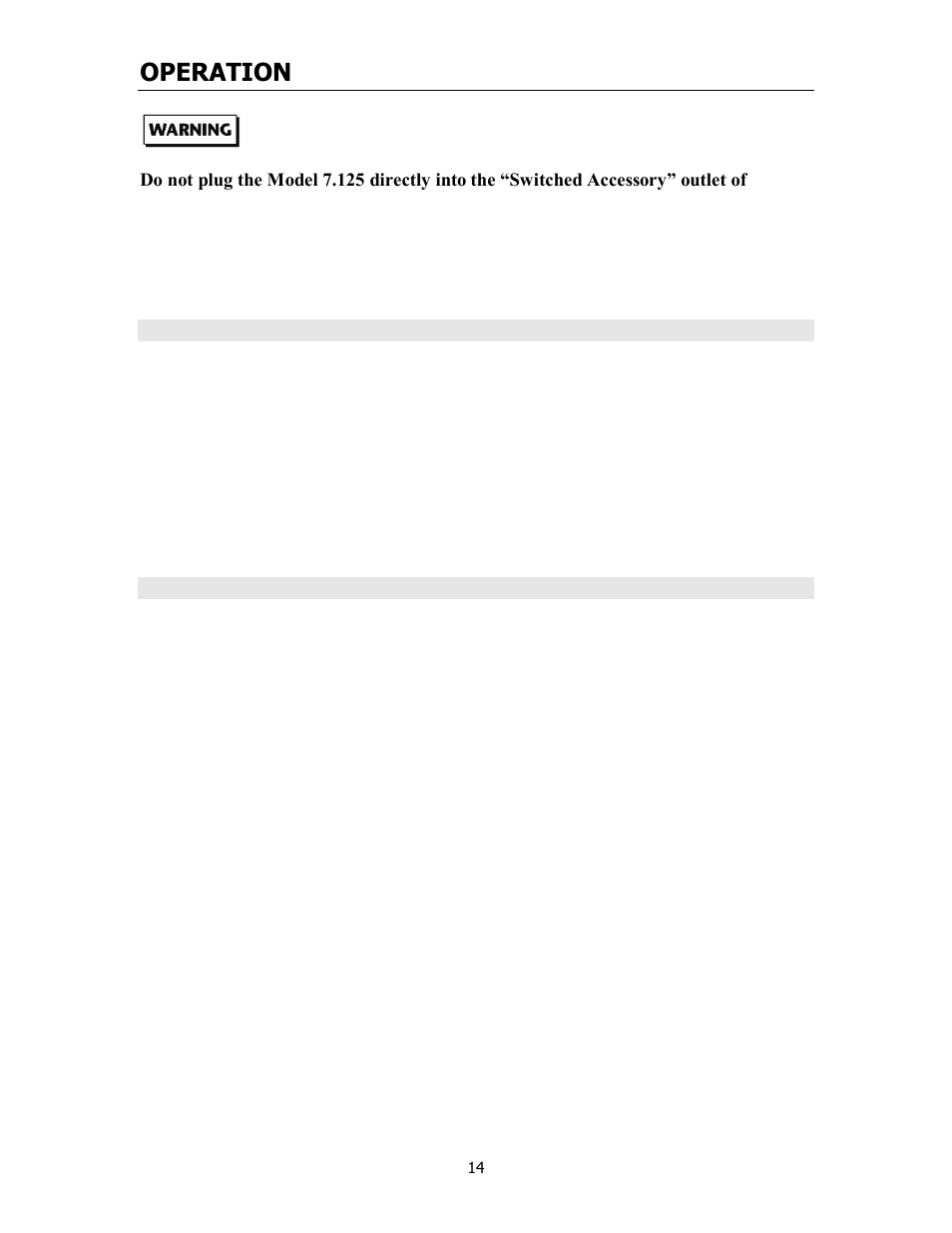 Operation | Cary Audio Design 7.125 User Manual | Page 16 / 25
