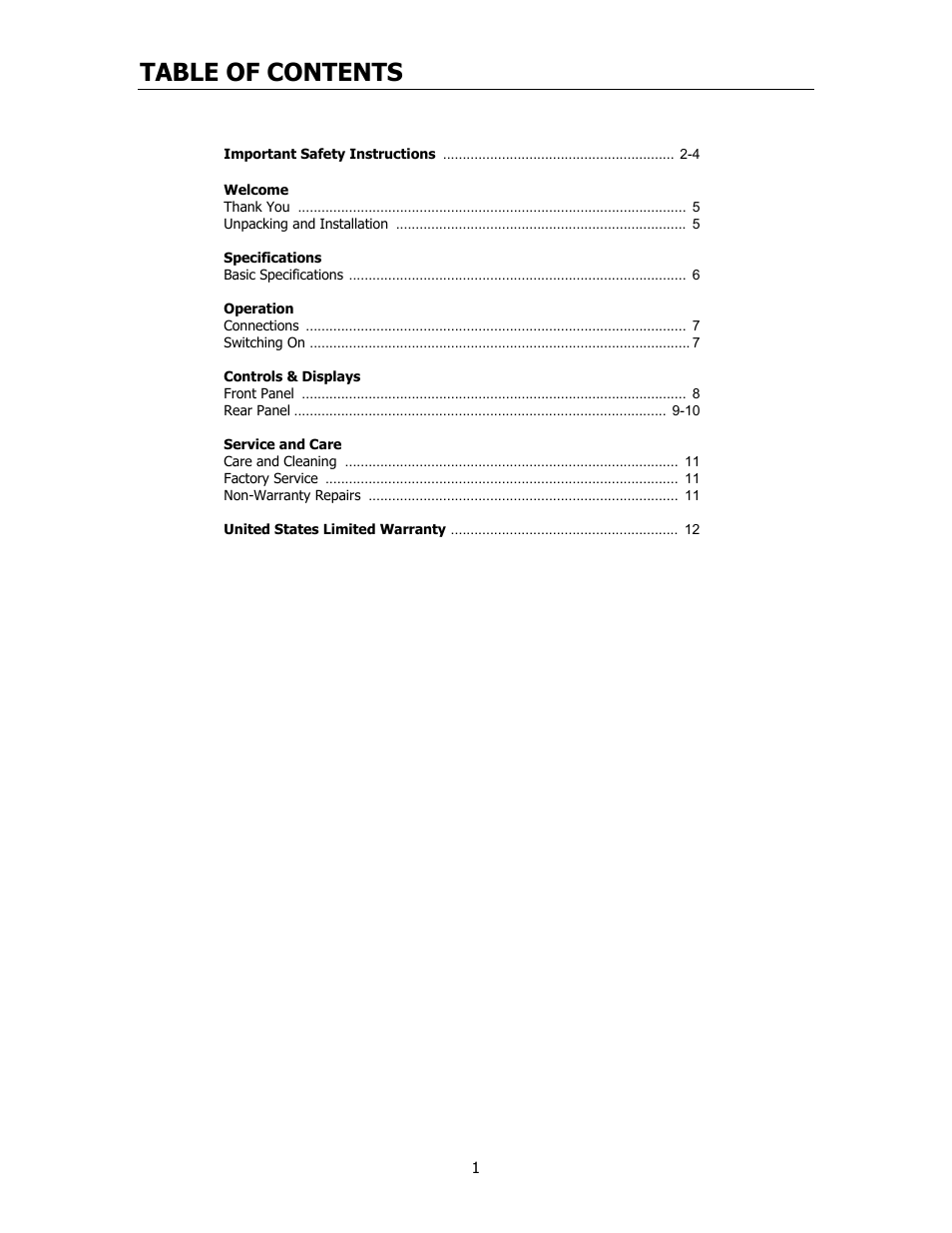 Cary Audio Design CAA 1 User Manual | Page 2 / 14