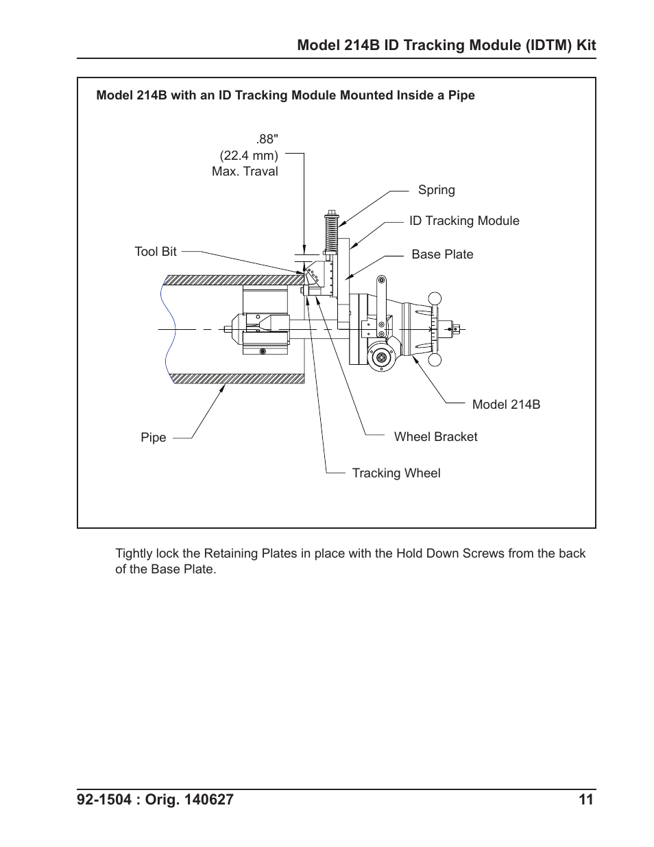 Tri Tool 214B ID Track Module User Manual | Page 11 / 19