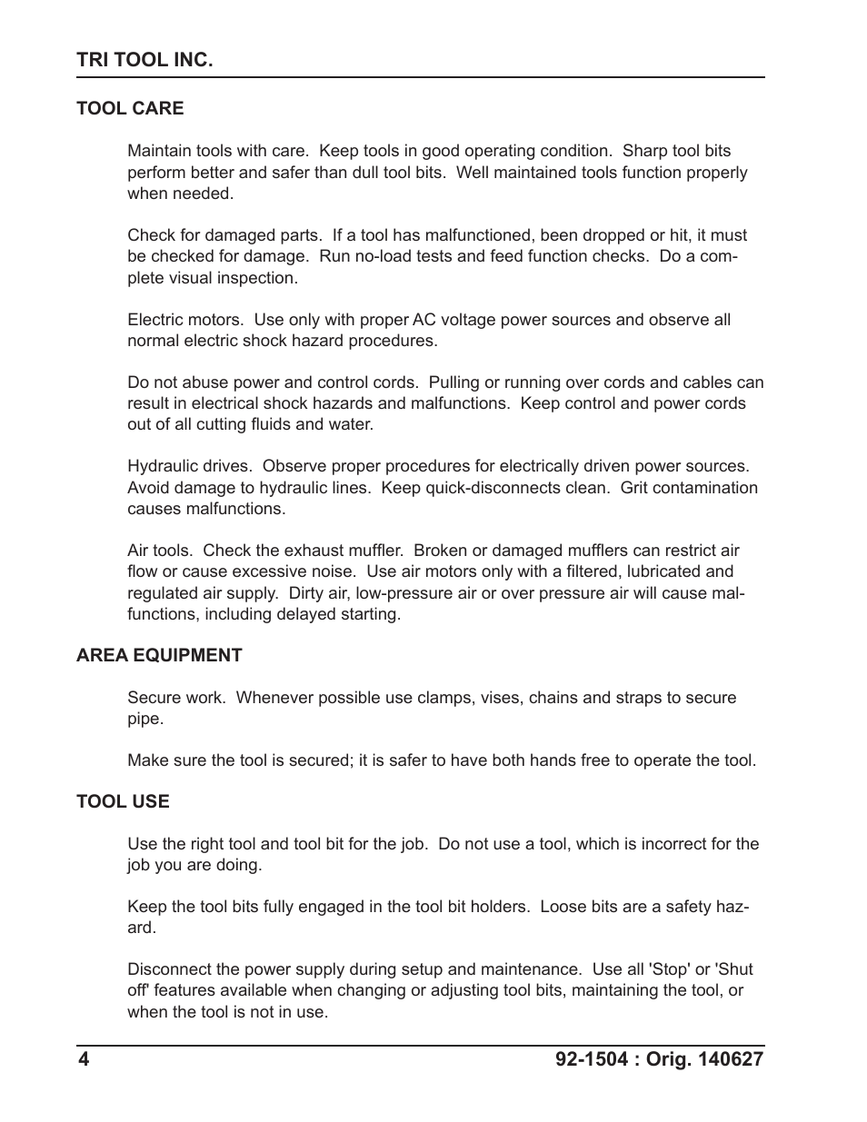 Tri Tool 214B ID Track Module User Manual | Page 4 / 19
