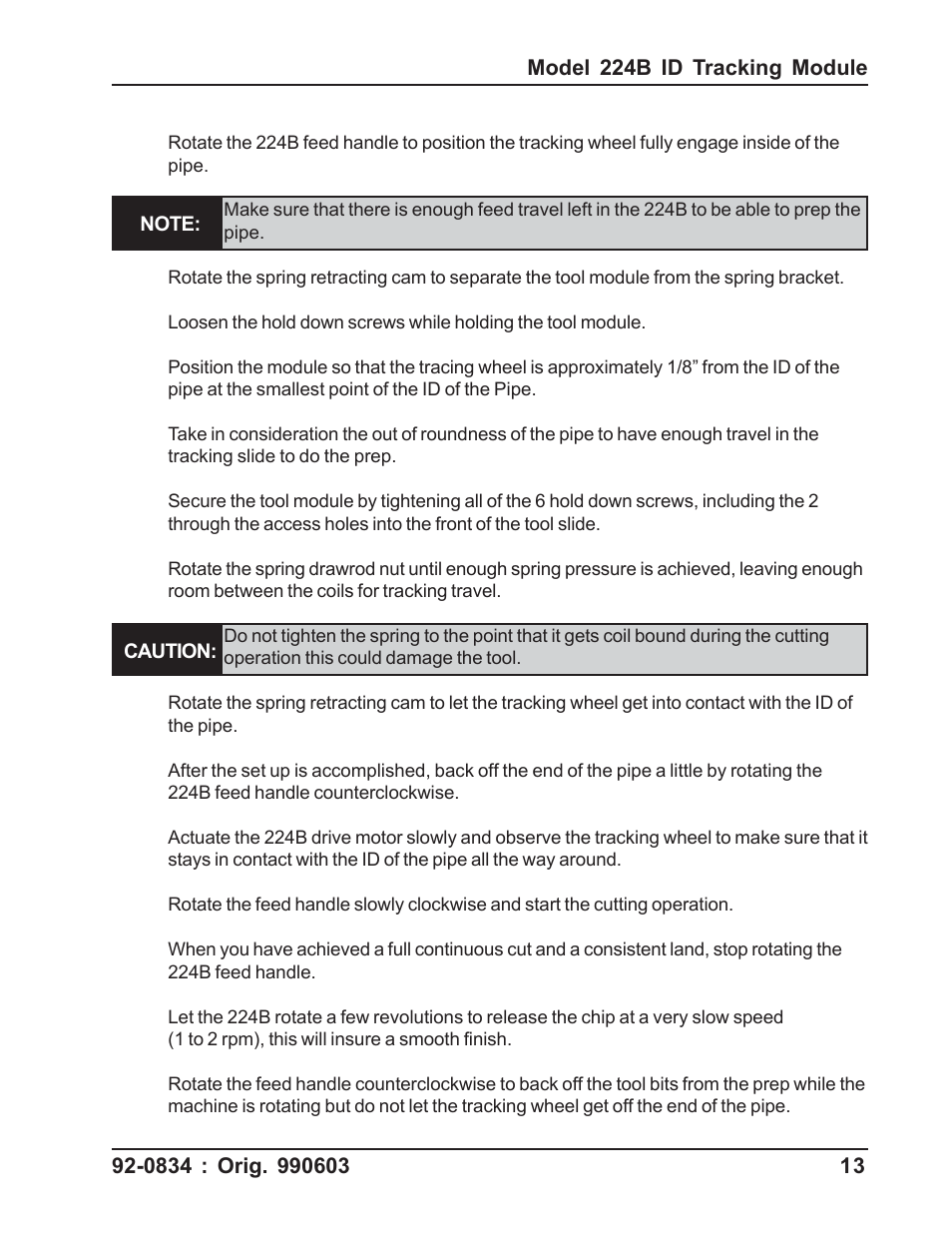 Tri Tool 224B ID Tracking Module User Manual | Page 13 / 23