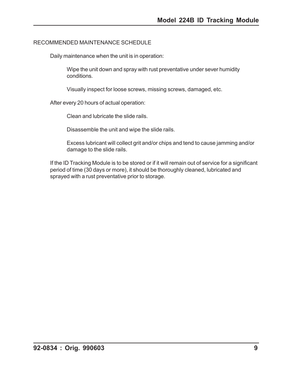 Tri Tool 224B ID Tracking Module User Manual | Page 9 / 23