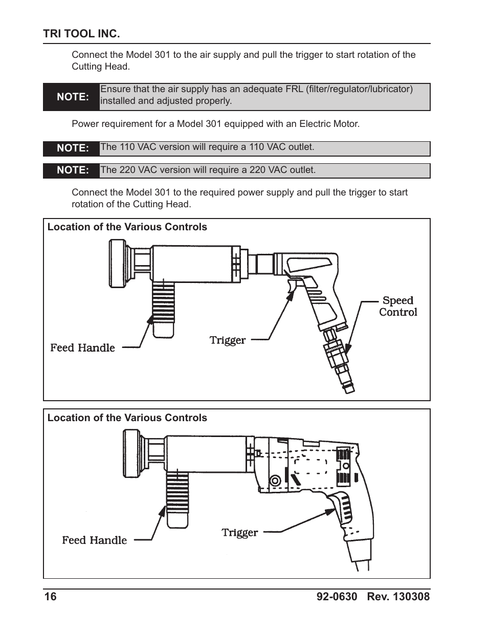 Tri Tool 301 Tube Squaring User Manual | Page 16 / 40