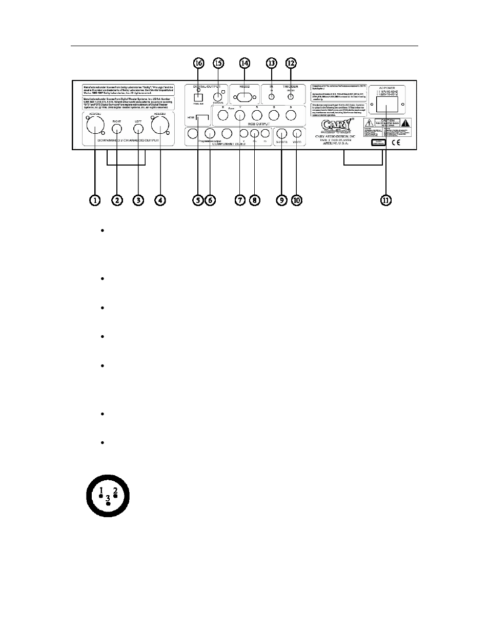 Controls and displays | Cary Audio Design HD1080P User Manual | Page 15 / 36