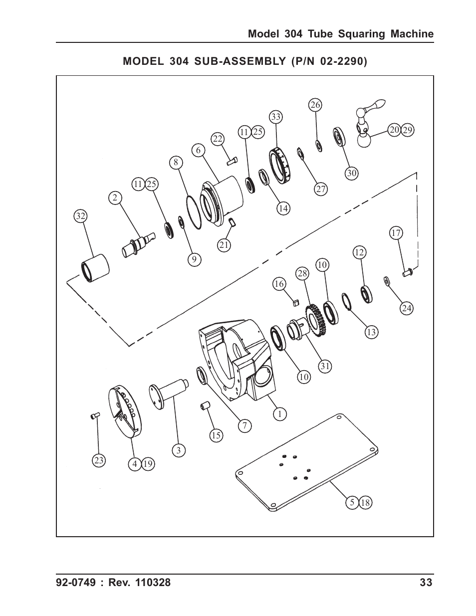 Tri Tool 304 Tube Squaring User Manual | Page 33 / 36