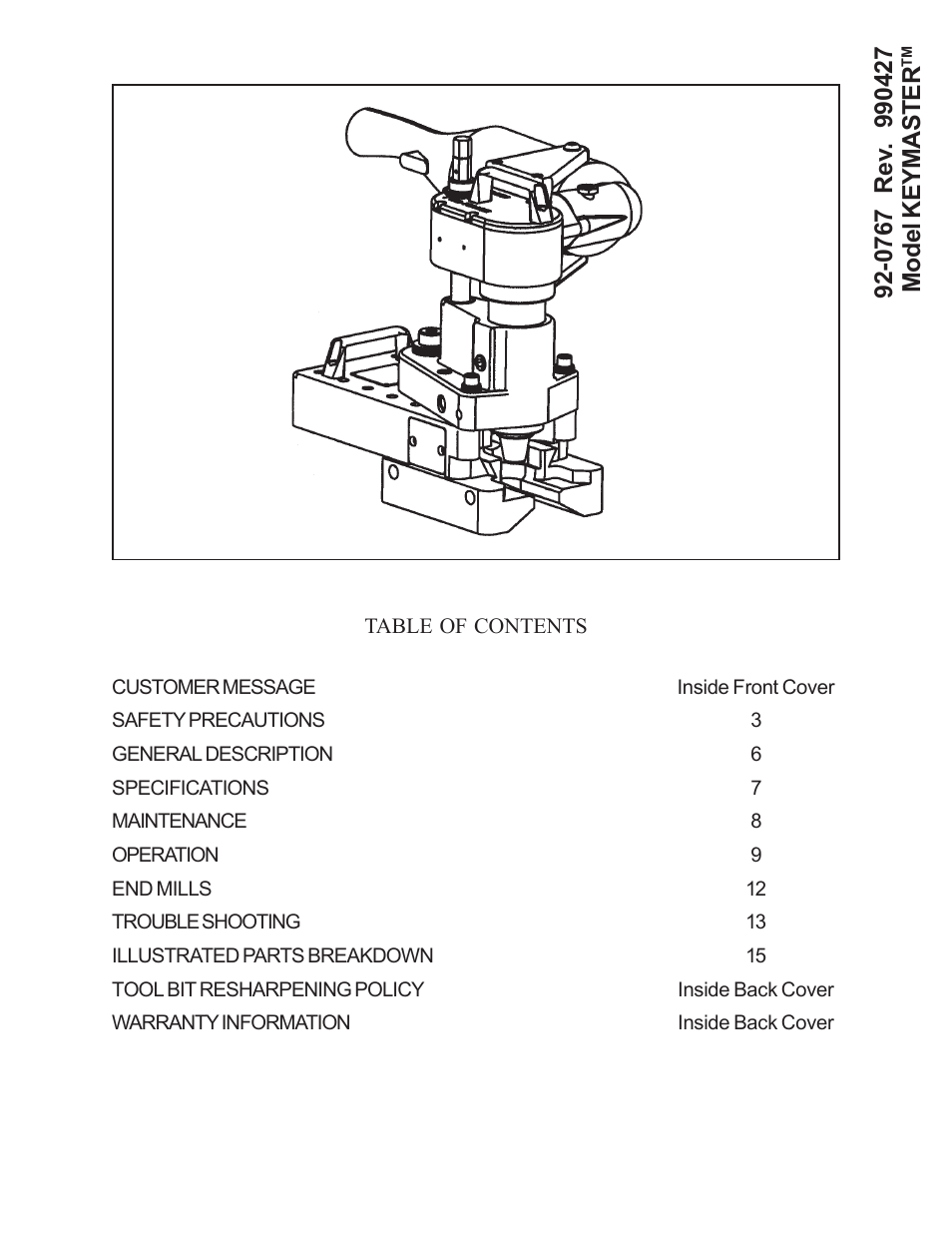 Tri Tool 404 & 424 Keymaster User Manual | 24 pages