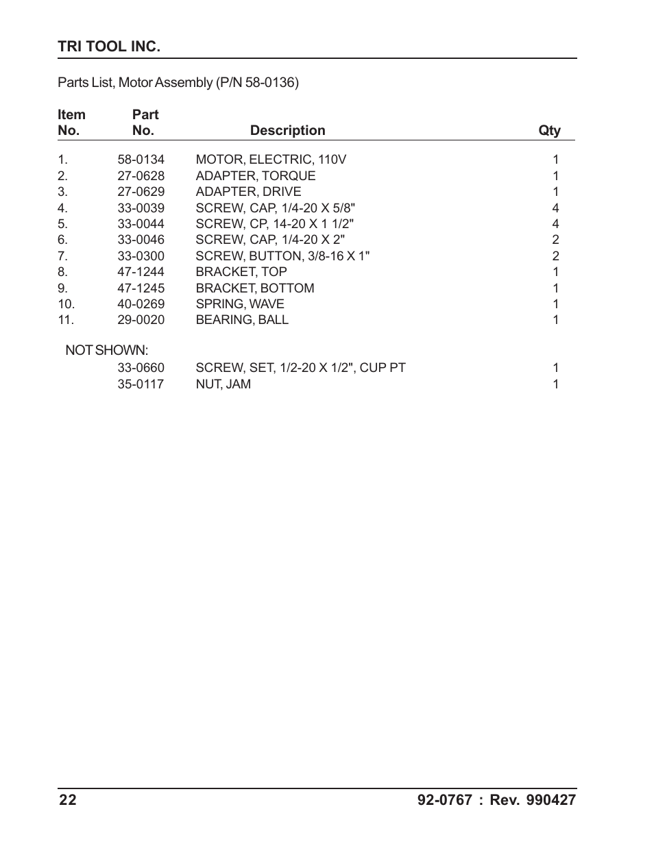 Tri Tool 404 & 424 Keymaster User Manual | Page 22 / 24