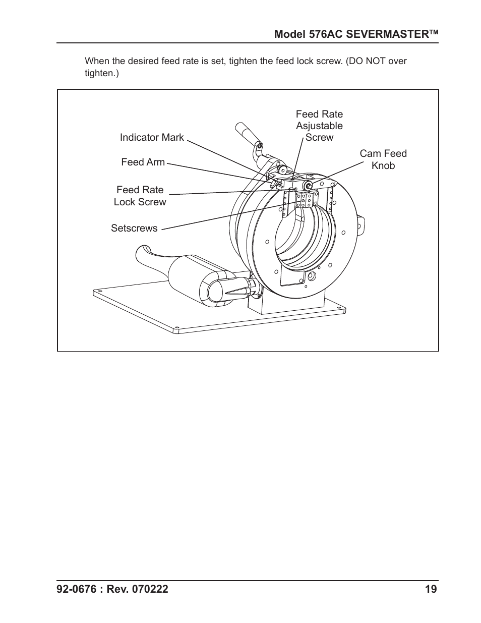 Tri Tool 576AC Sever Machine User Manual | Page 19 / 29