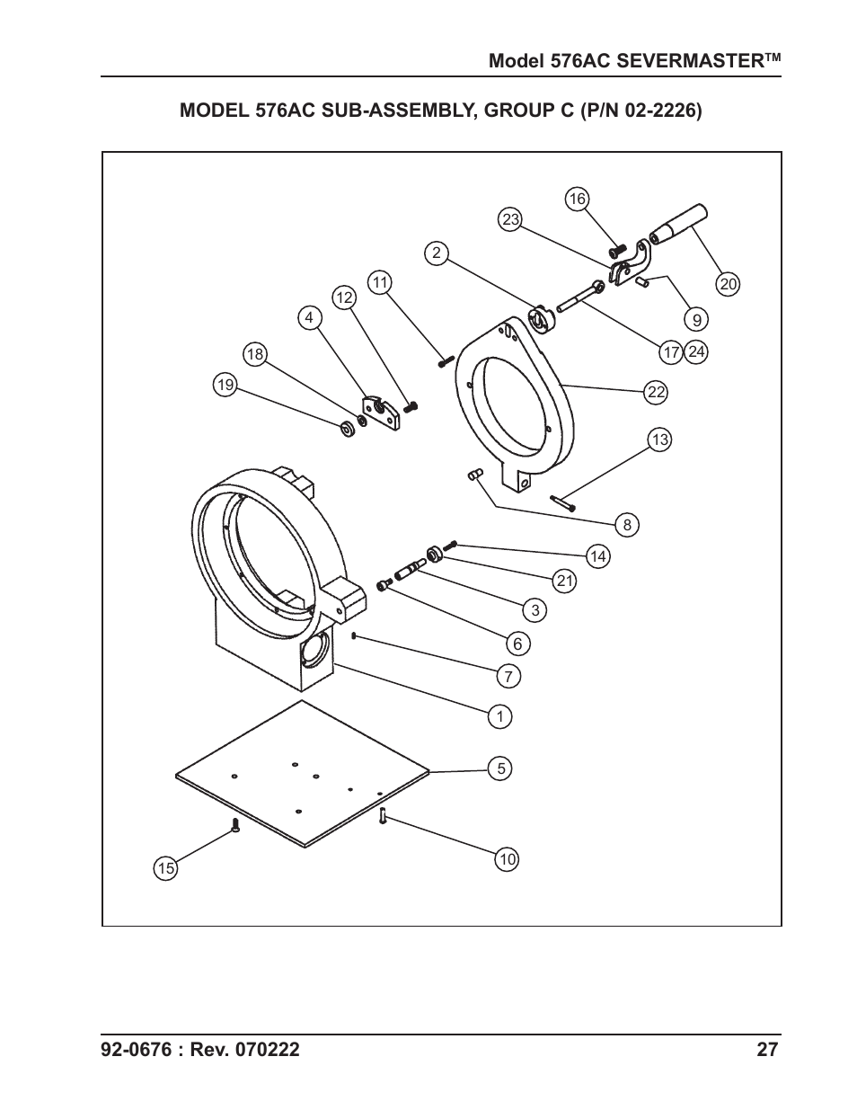 Tri Tool 576AC Sever Machine User Manual | Page 27 / 29