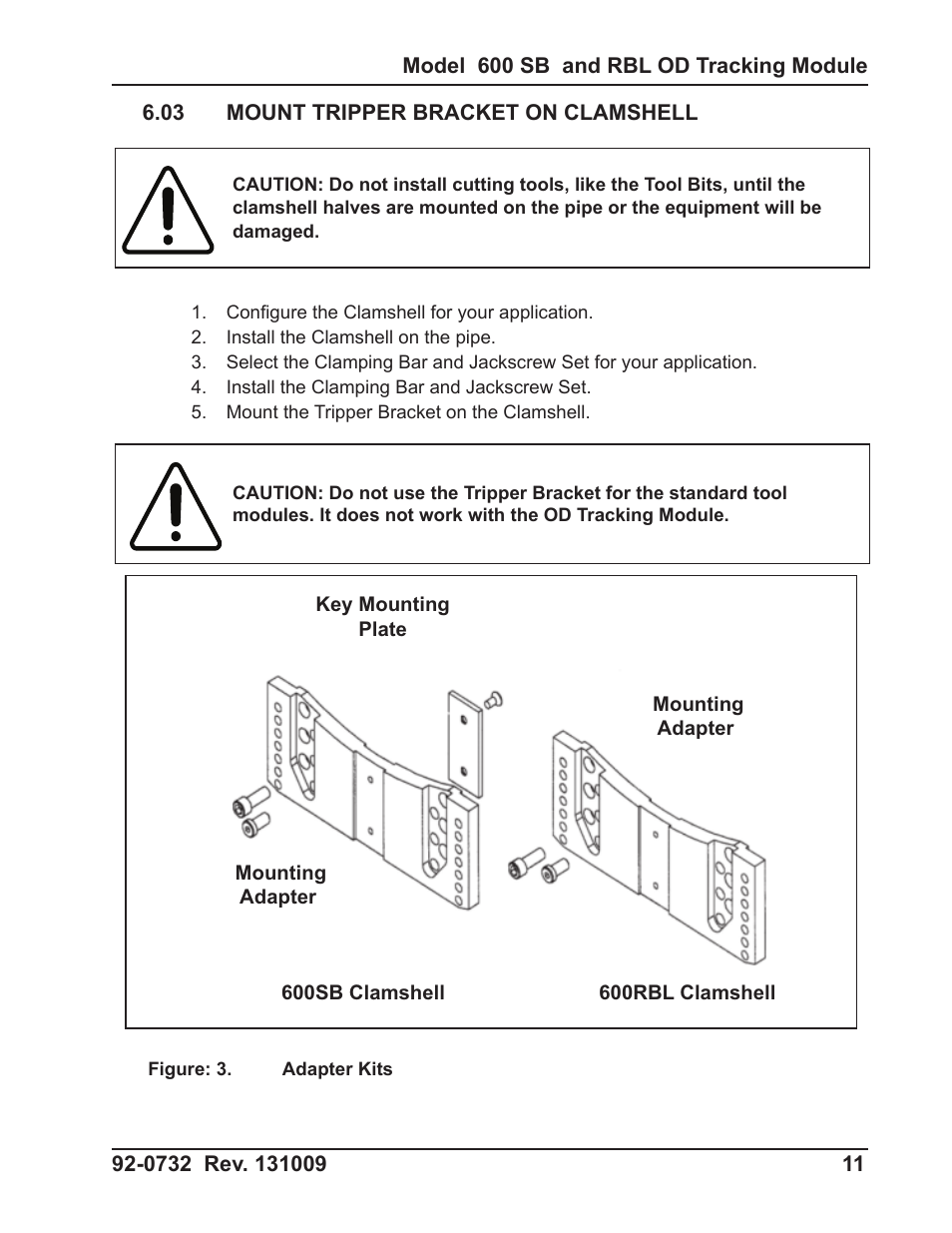 Tri Tool 600RBL and 600SB Series OD Tracking Module User Manual | Page 11 / 34
