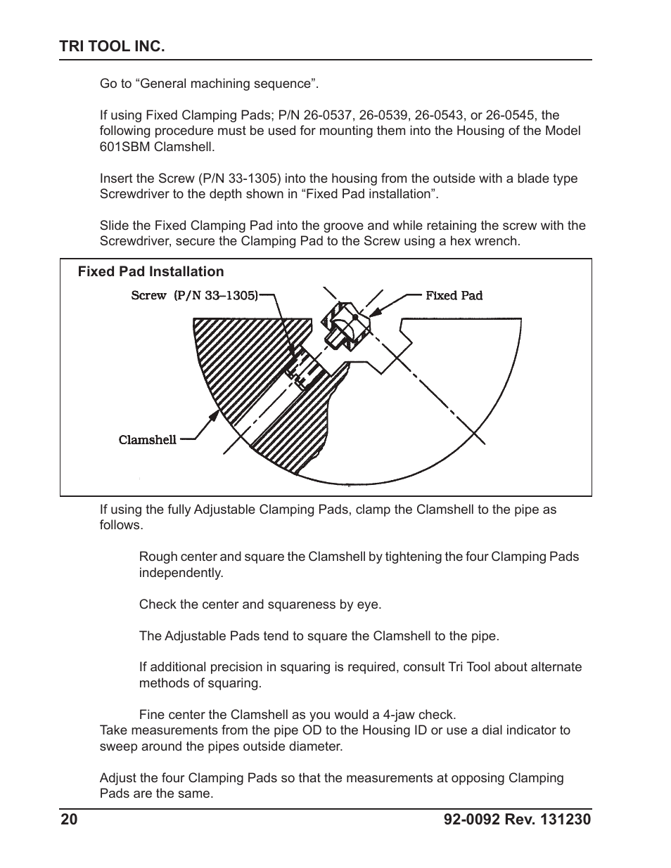 Tri Tool 601SBM Clamshell Air User Manual | Page 20 / 53