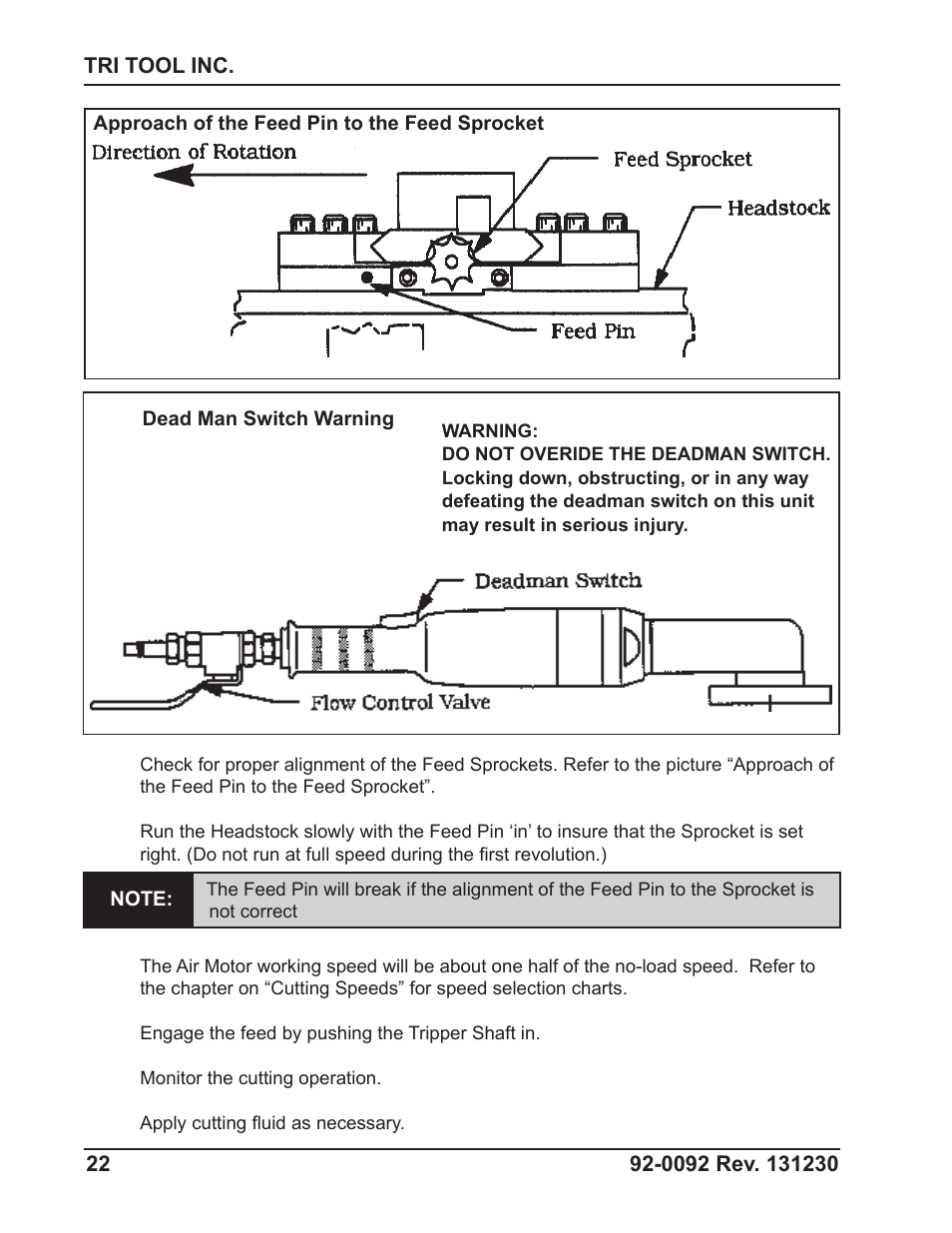 Tri Tool 601SBM Clamshell Air User Manual | Page 22 / 53