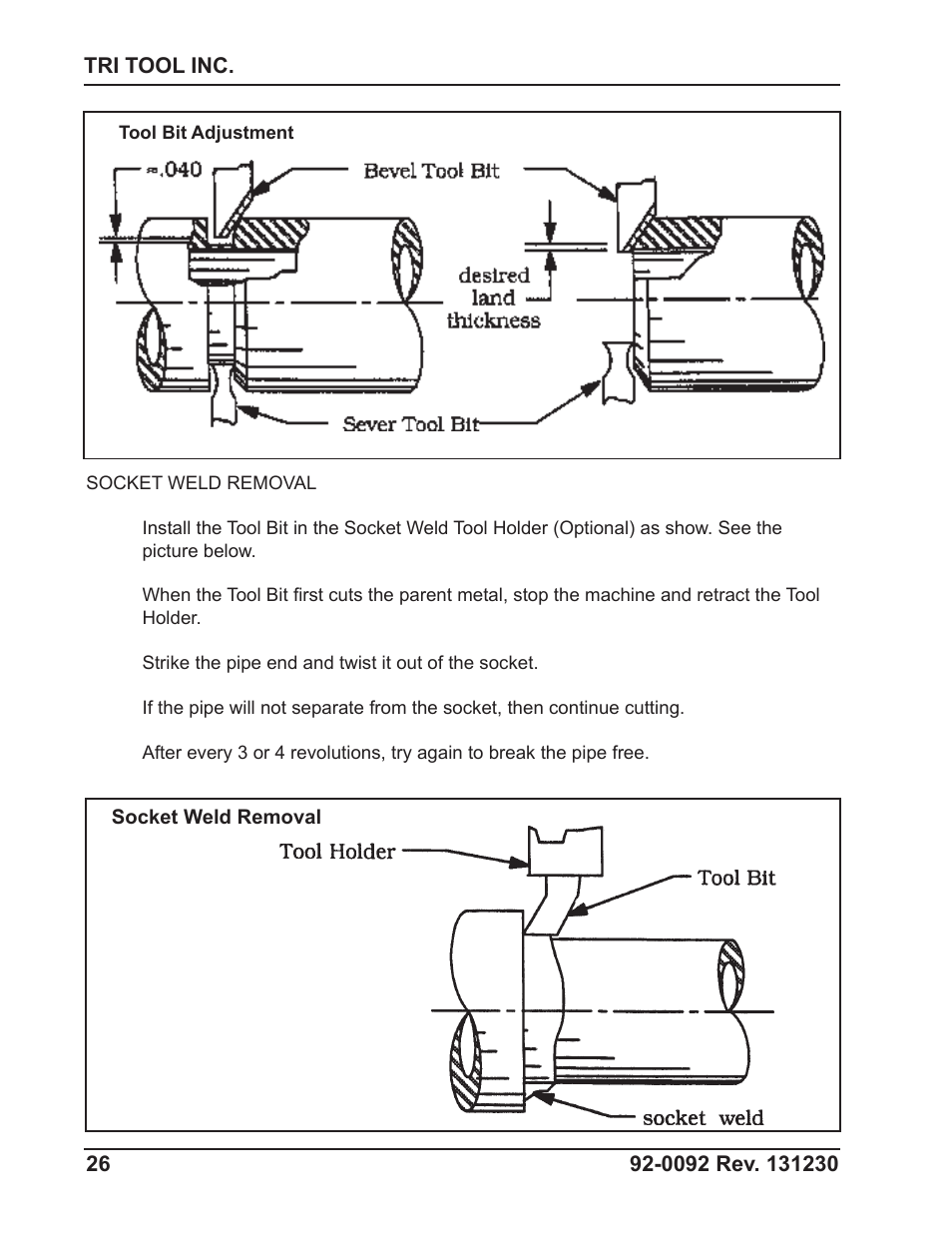 Tri Tool 601SBM Clamshell Air User Manual | Page 26 / 53