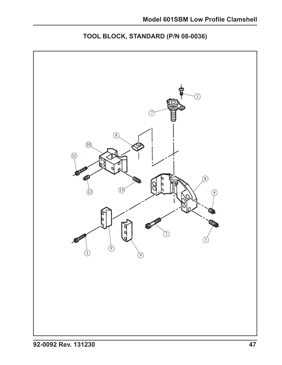 Tri Tool 601SBM Clamshell Air User Manual | Page 47 / 53
