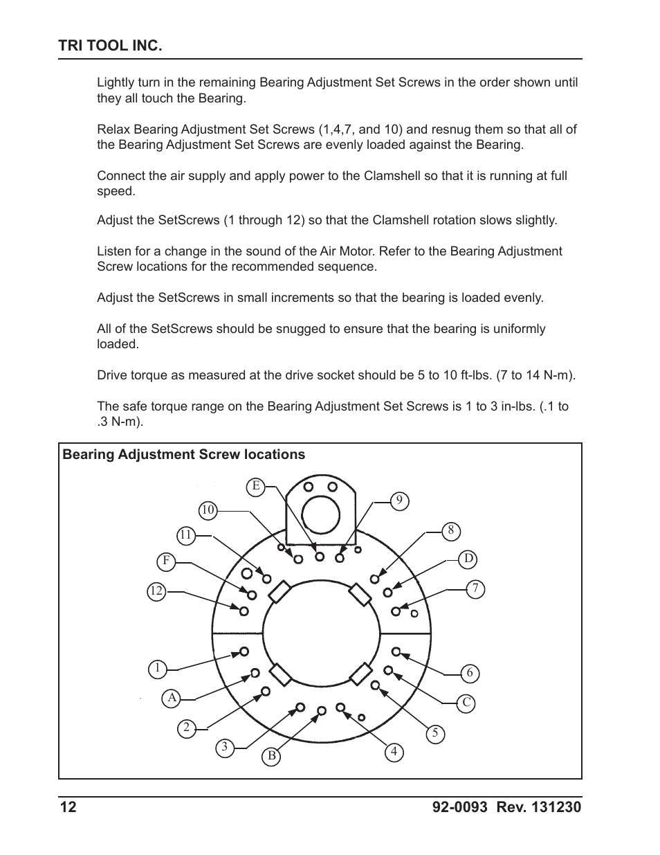 Tri Tool 602-5SBM Clamshell Air User Manual | Page 12 / 53
