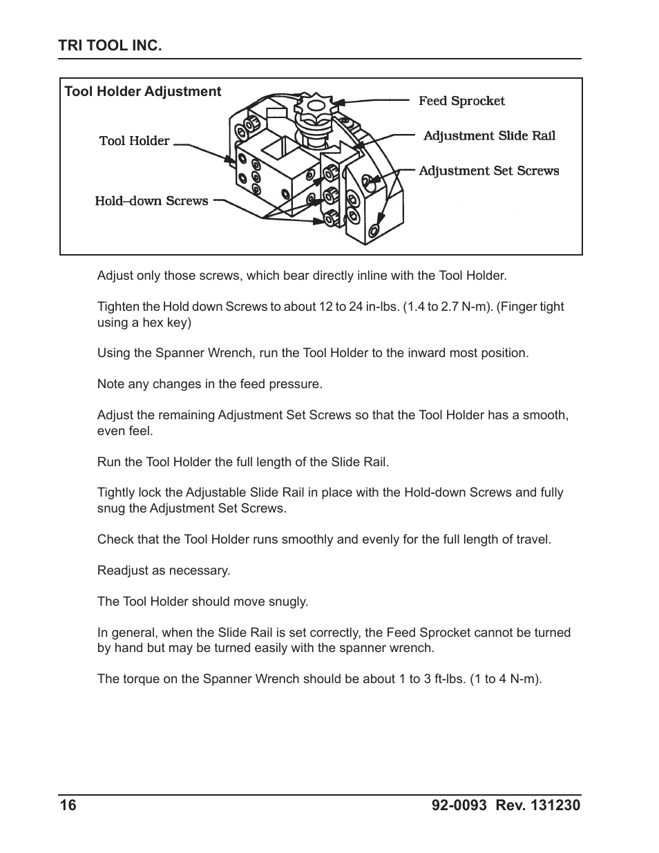 Tri Tool 602-5SBM Clamshell Air User Manual | Page 16 / 53