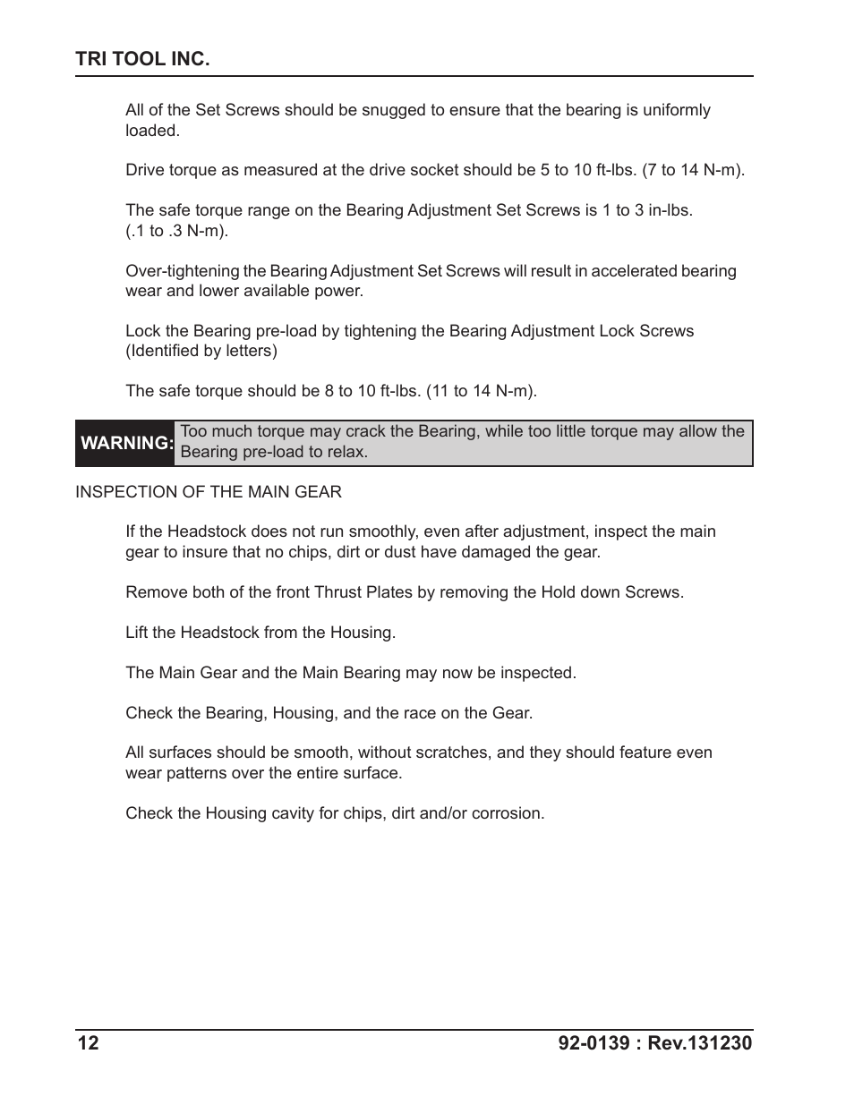 Tri Tool 602TSB Clamshell Air User Manual | Page 12 / 46