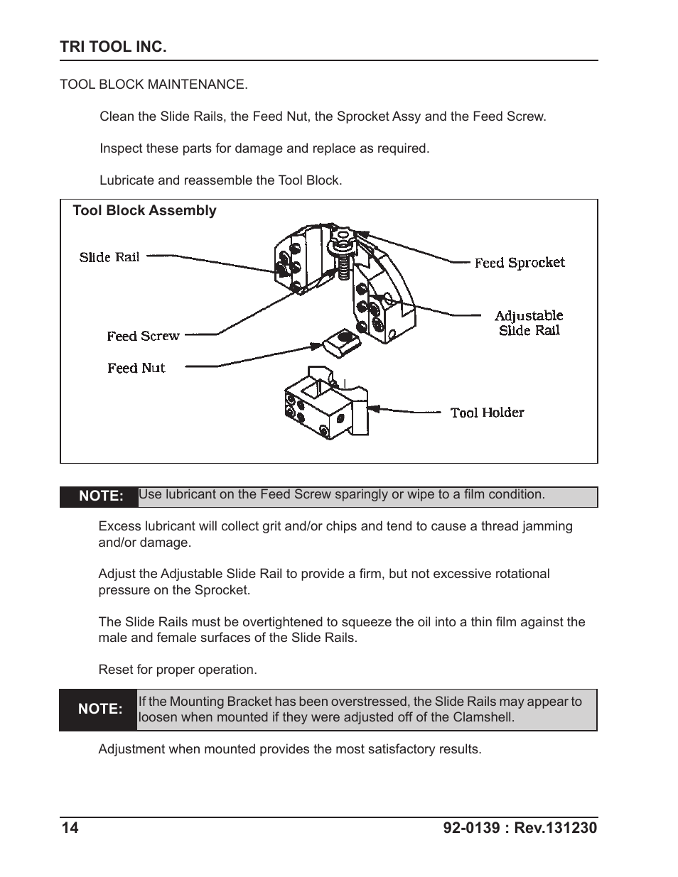 Tri Tool 602TSB Clamshell Air User Manual | Page 14 / 46