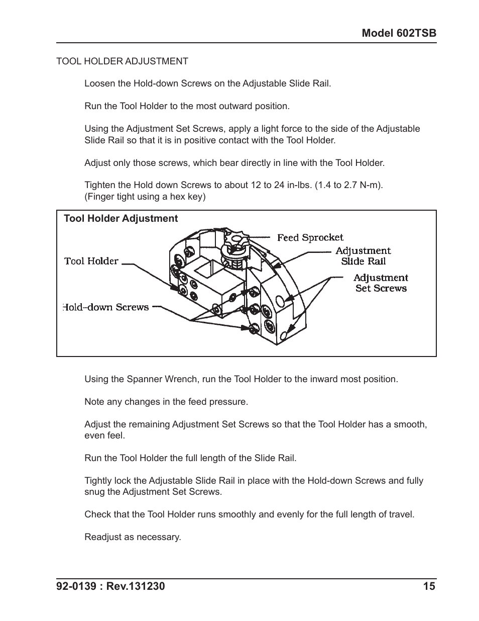 Tri Tool 602TSB Clamshell Air User Manual | Page 15 / 46