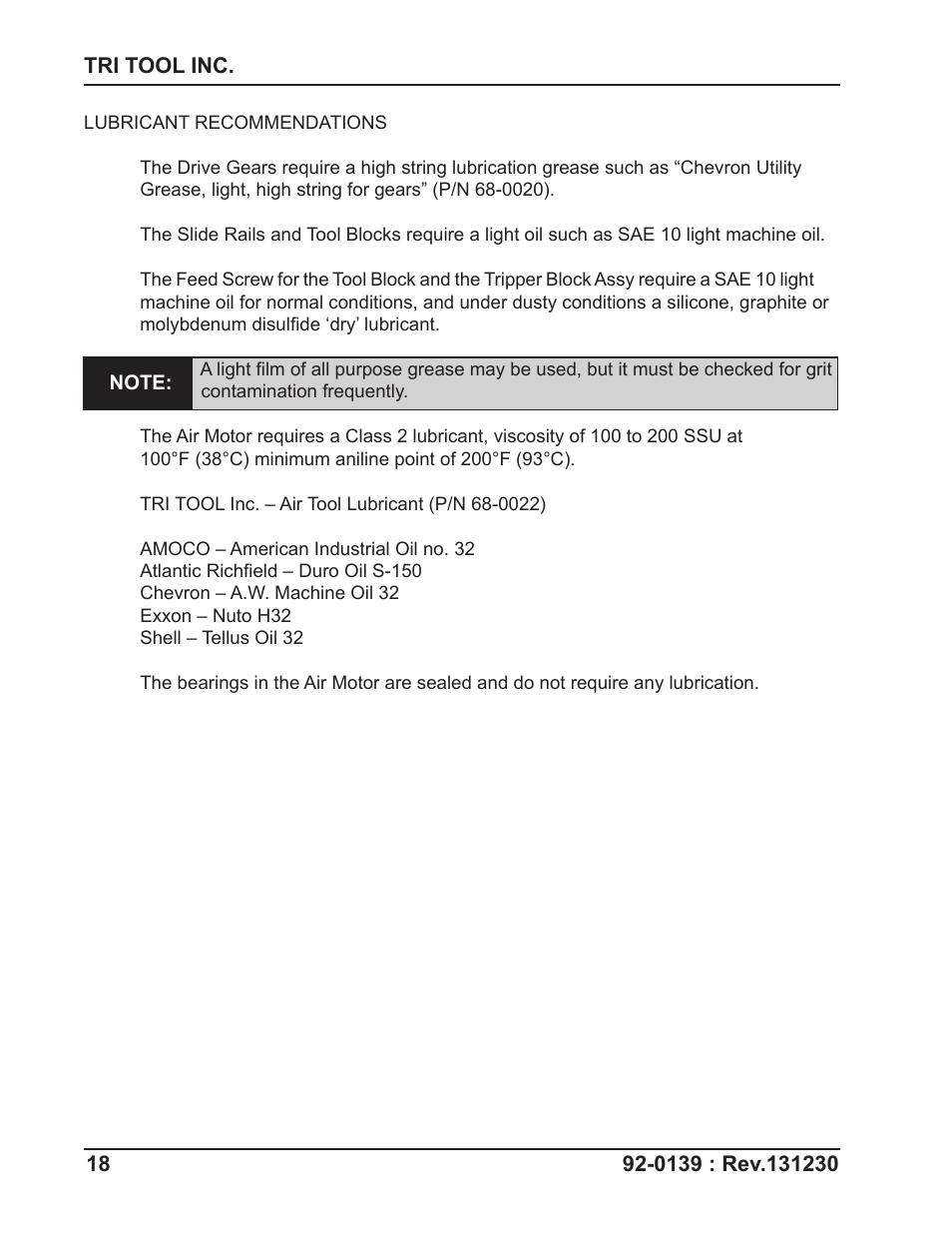 Tri Tool 602TSB Clamshell Air User Manual | Page 18 / 46