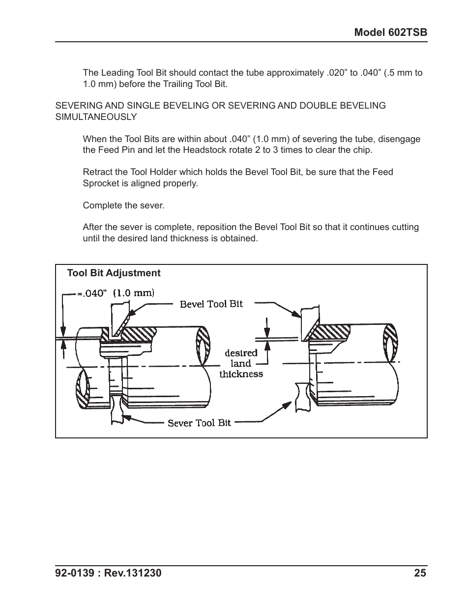 Tri Tool 602TSB Clamshell Air User Manual | Page 25 / 46