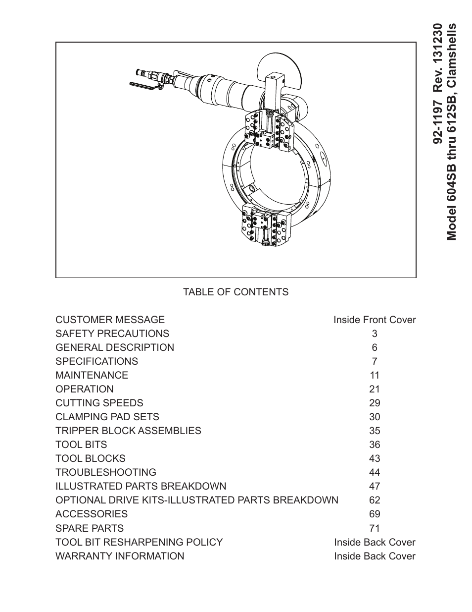 Tri Tool 604SB Clamshell User Manual | 72 pages