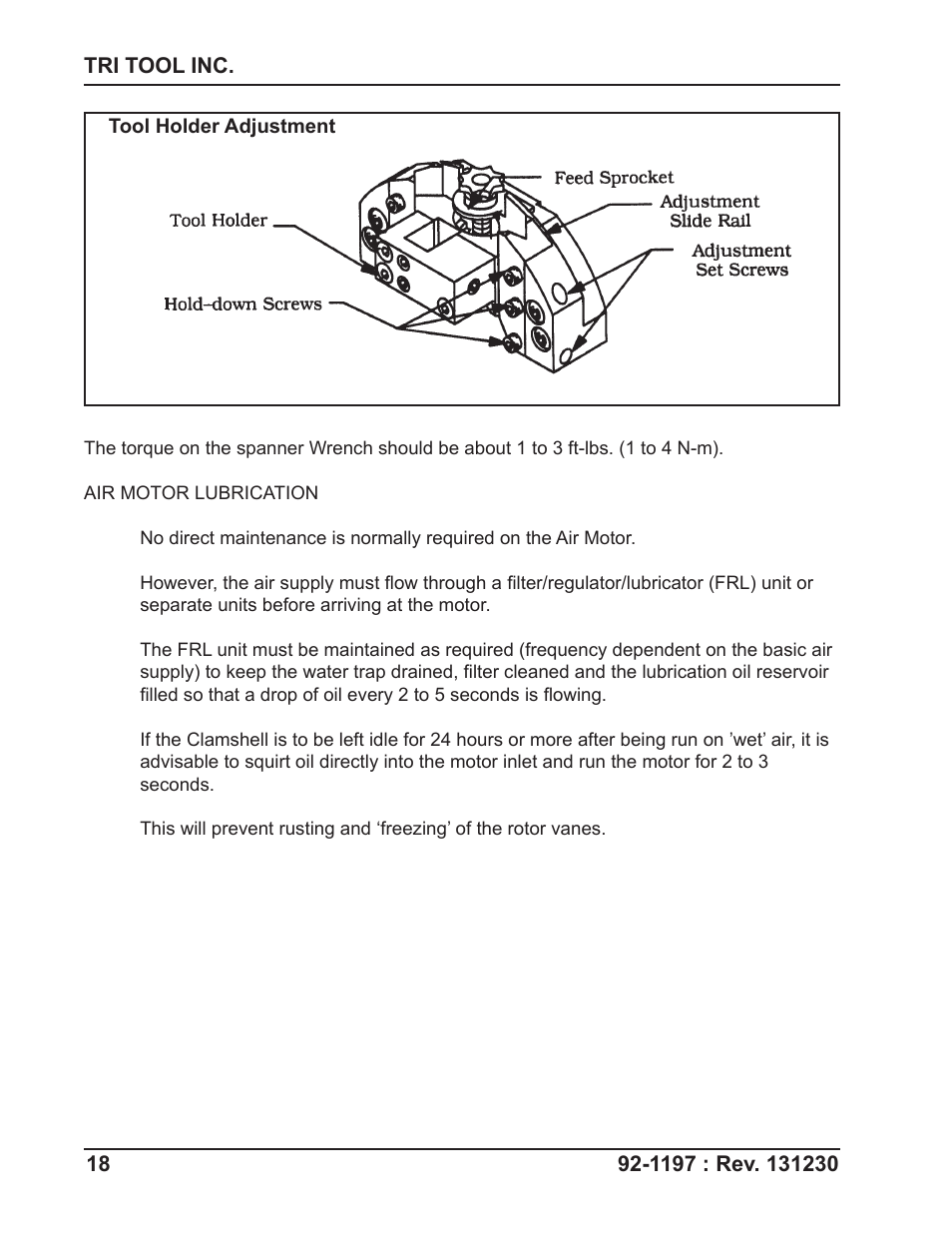 Tri Tool 604SB Clamshell User Manual | Page 18 / 72