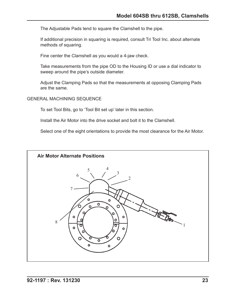 Tri Tool 604SB Clamshell User Manual | Page 23 / 72