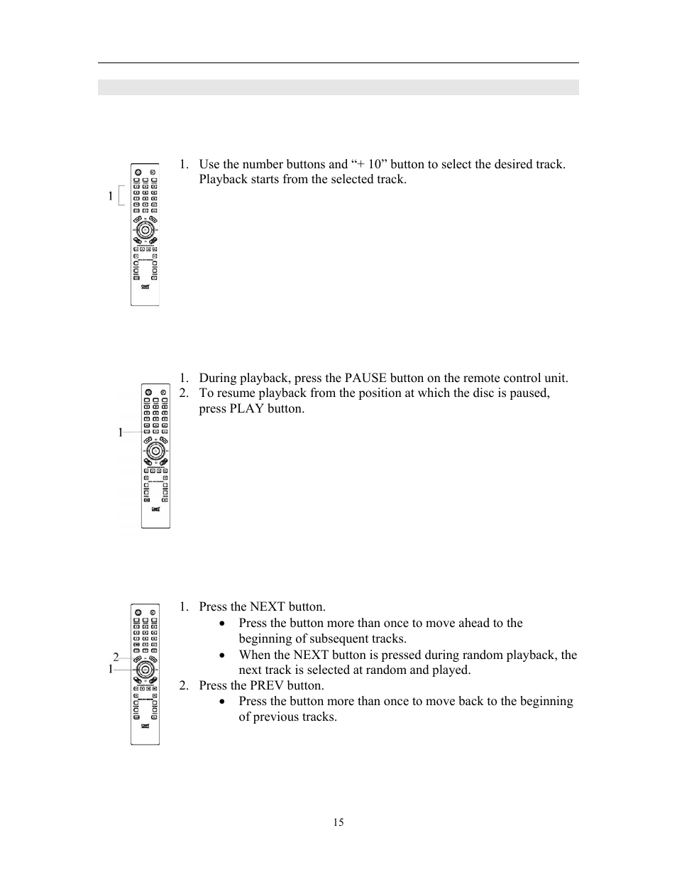 Playback | Cary Audio Design CD 303T SACD User Manual | Page 16 / 28