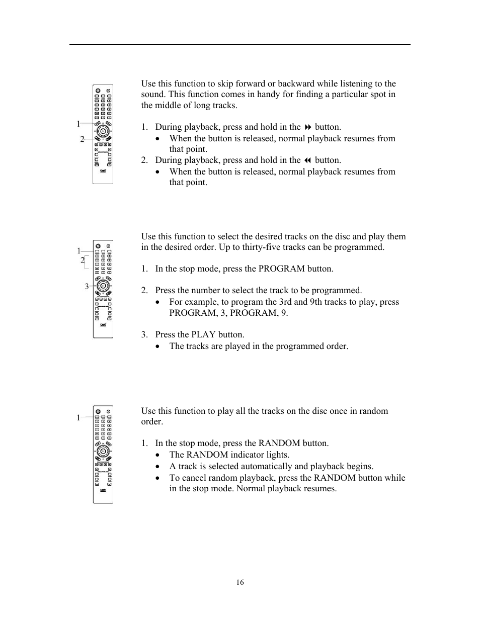 Playback | Cary Audio Design CD 303T SACD User Manual | Page 17 / 28