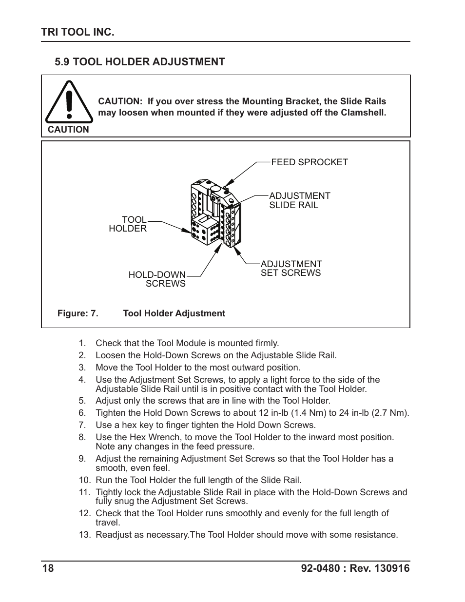 Tri Tool 614RBL Thru 636RBL Clamshells User Manual | Page 18 / 80