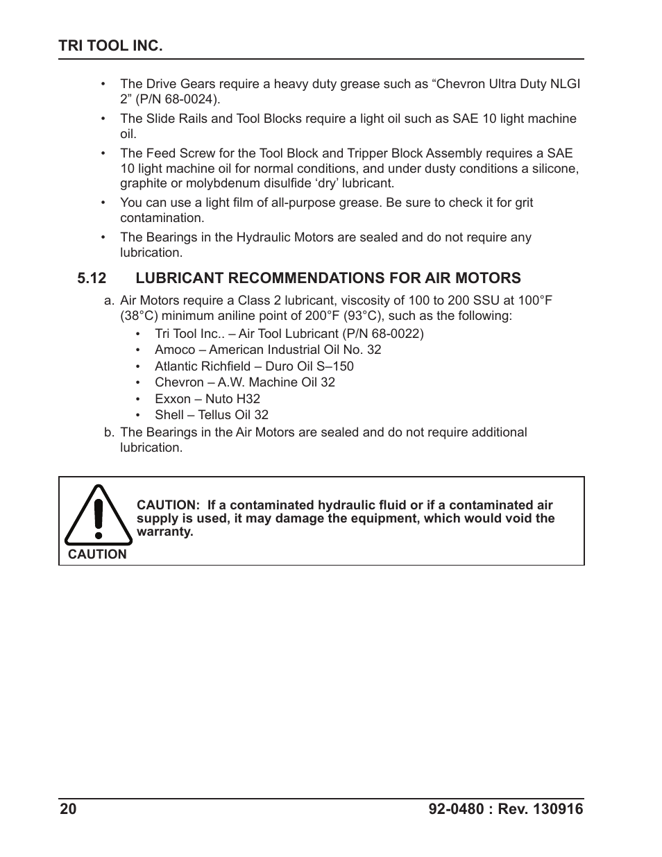 Tri Tool 614RBL Thru 636RBL Clamshells User Manual | Page 20 / 80