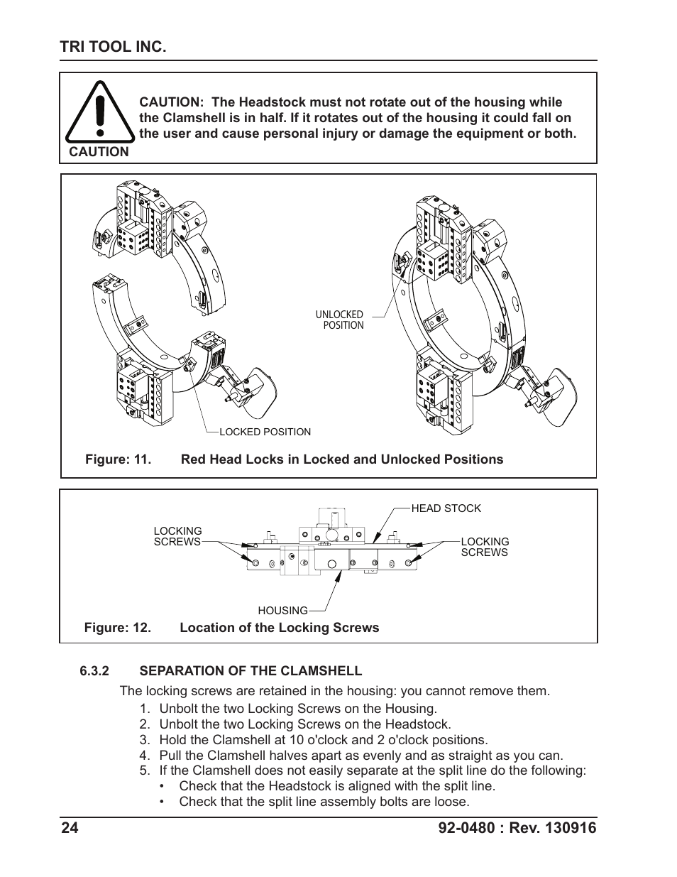 Tri Tool 614RBL Thru 636RBL Clamshells User Manual | Page 24 / 80