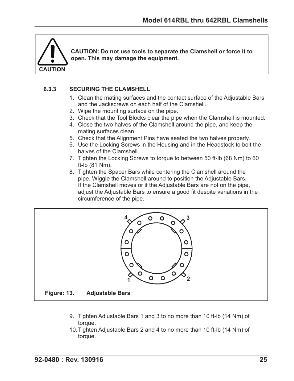 Tri Tool 614RBL Thru 636RBL Clamshells User Manual | Page 25 / 80