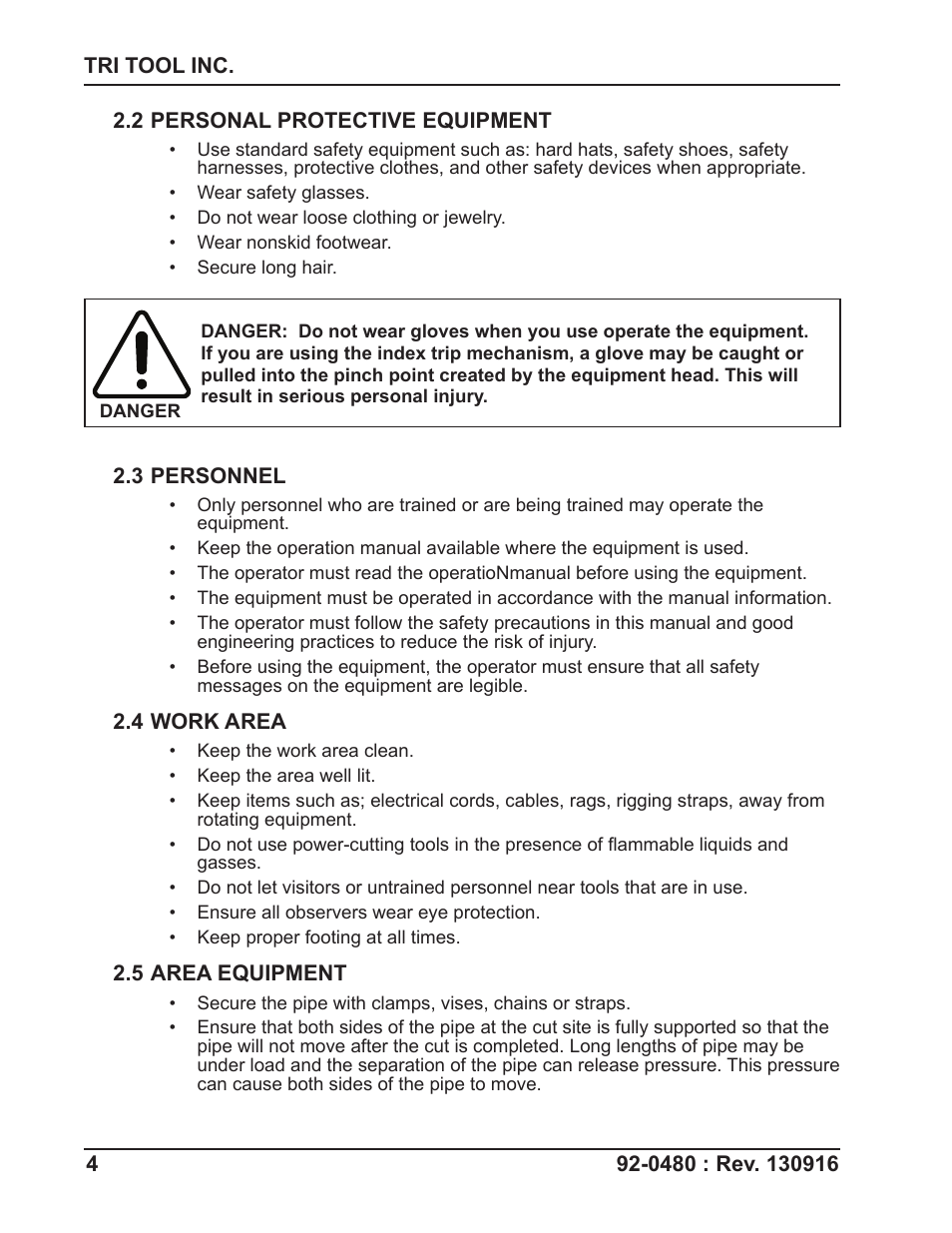 Tri Tool 614RBL Thru 636RBL Clamshells User Manual | Page 4 / 80