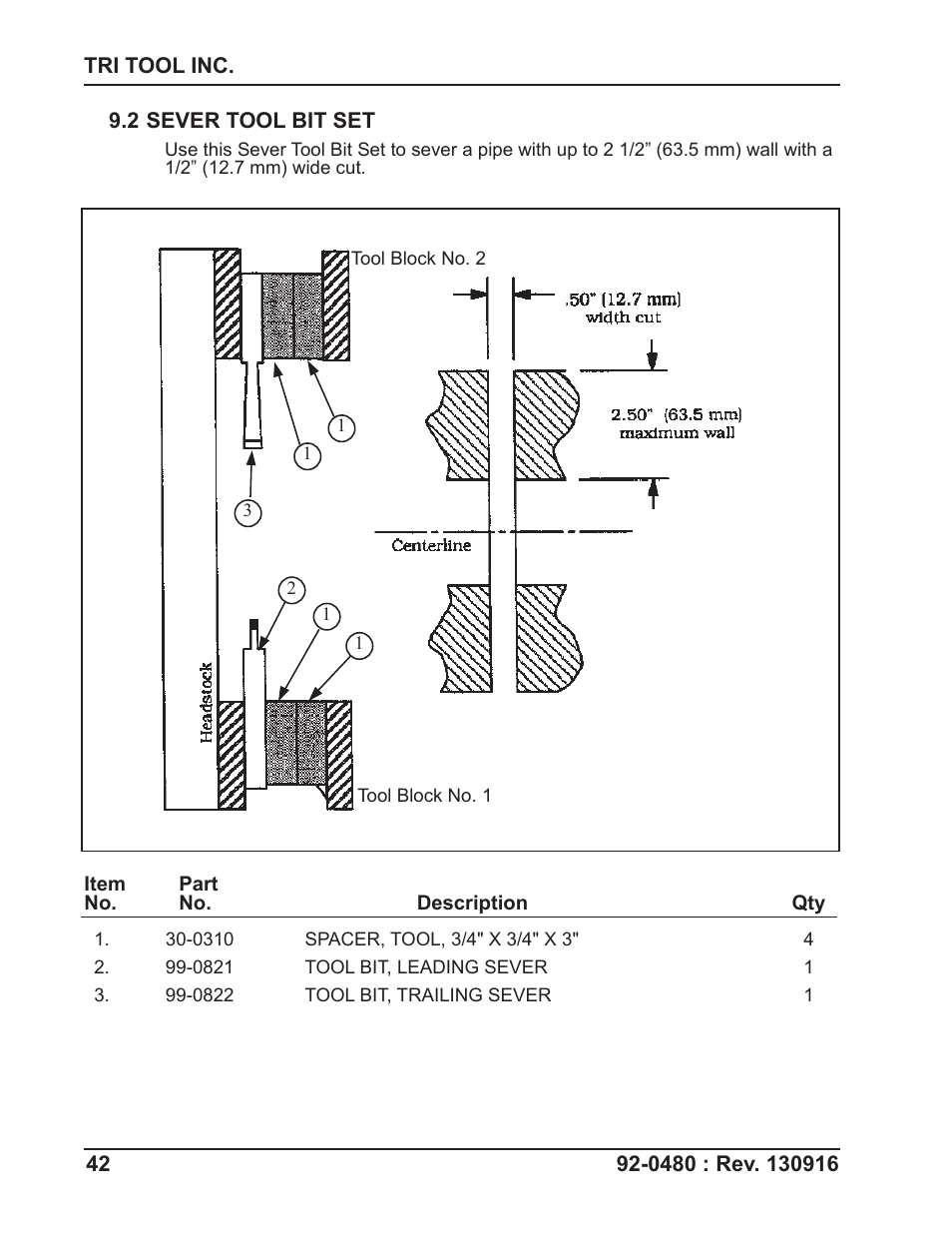 Tri Tool 614RBL Thru 636RBL Clamshells User Manual | Page 42 / 80