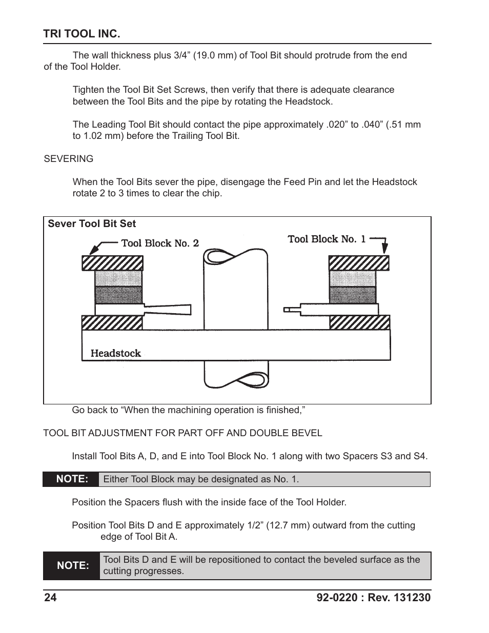 Tri Tool 620SB Clamshell Air User Manual | Page 24 / 57