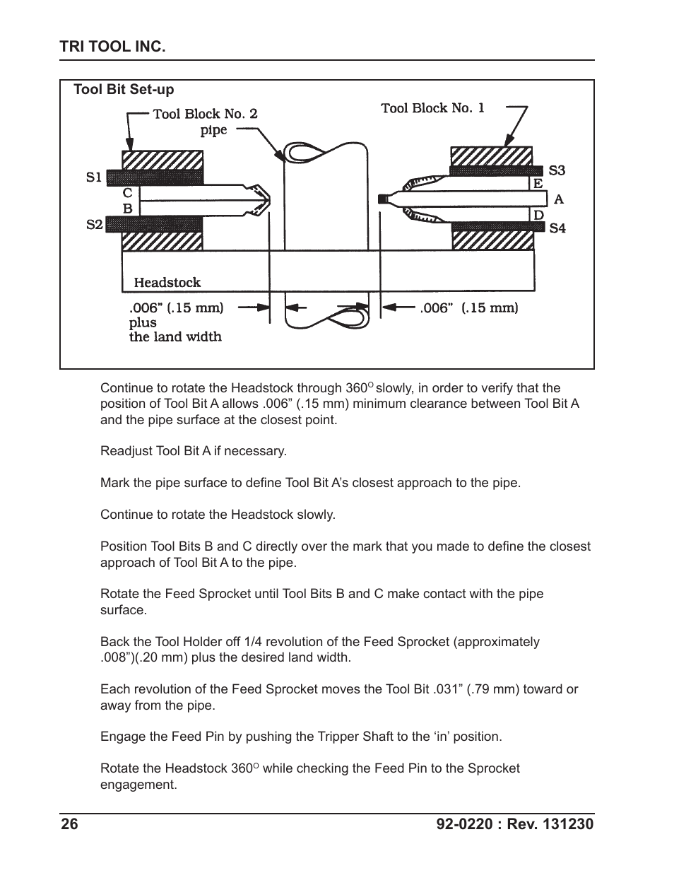 Tri Tool 620SB Clamshell Air User Manual | Page 26 / 57