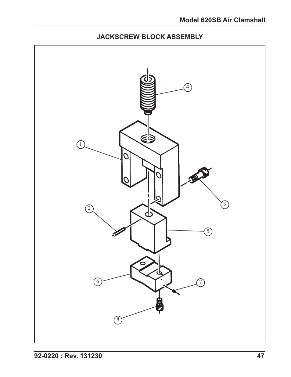 Tri Tool 620SB Clamshell Air User Manual | Page 47 / 57