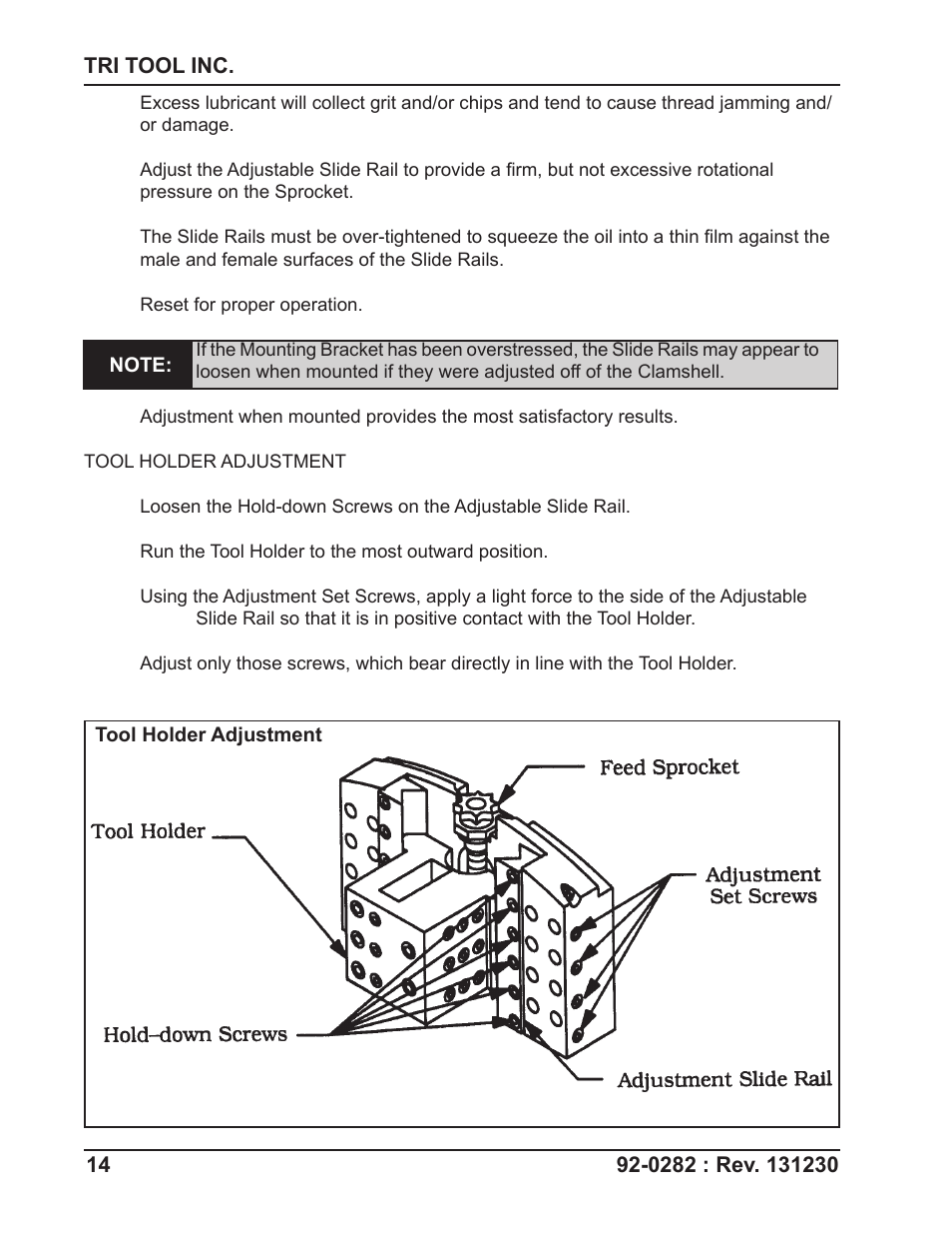 Tri Tool 620SB Clamshell Hydraulic User Manual | Page 14 / 54