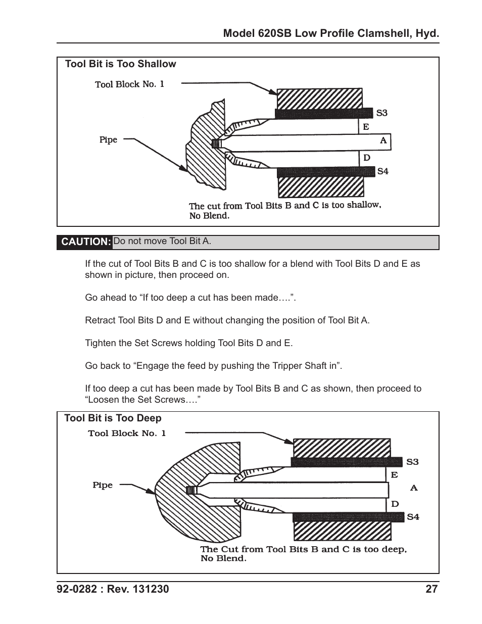 Tri Tool 620SB Clamshell Hydraulic User Manual | Page 27 / 54