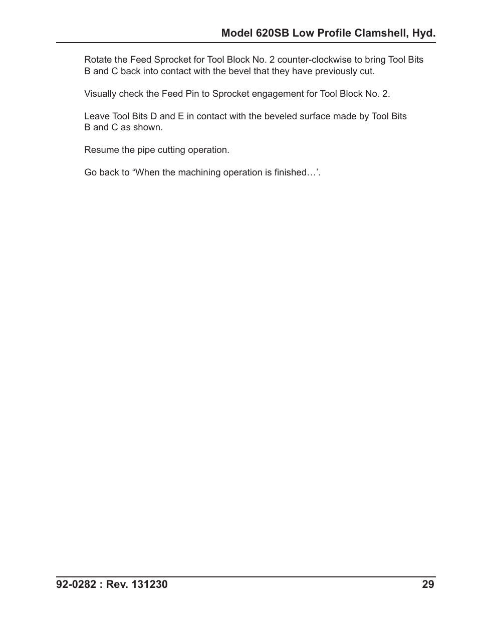 Tri Tool 620SB Clamshell Hydraulic User Manual | Page 29 / 54