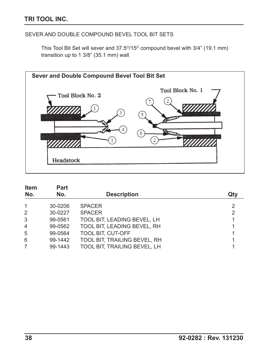 Tri Tool 620SB Clamshell Hydraulic User Manual | Page 38 / 54