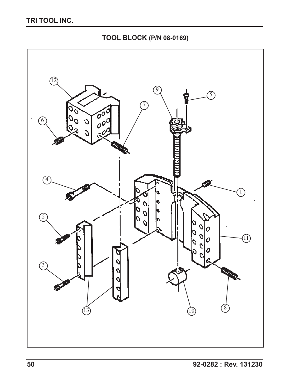 Tri Tool 620SB Clamshell Hydraulic User Manual | Page 50 / 54