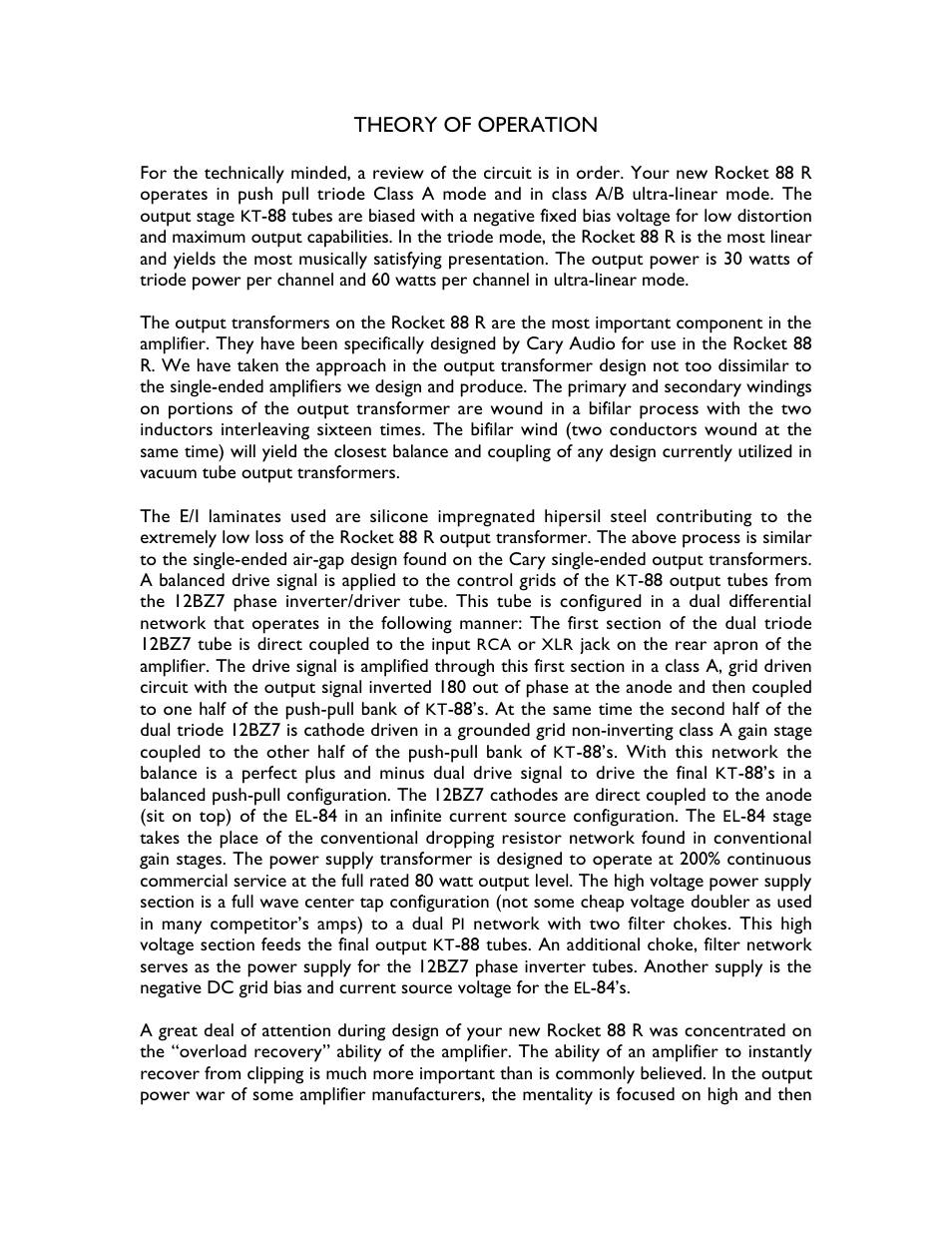 Cary Audio Design CAD 808 User Manual | Page 3 / 11