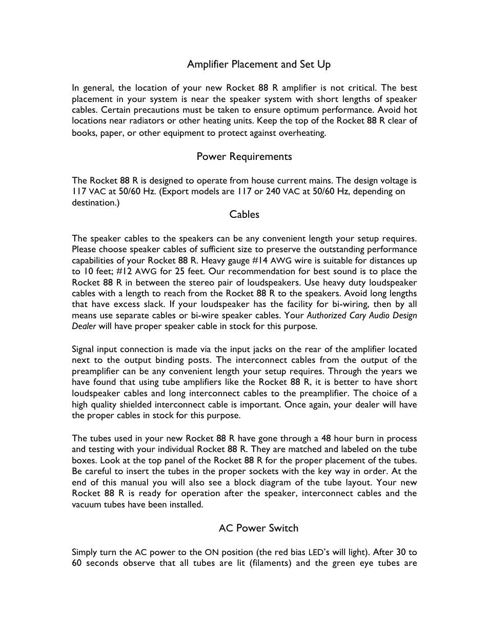 Cary Audio Design CAD 808 User Manual | Page 8 / 11