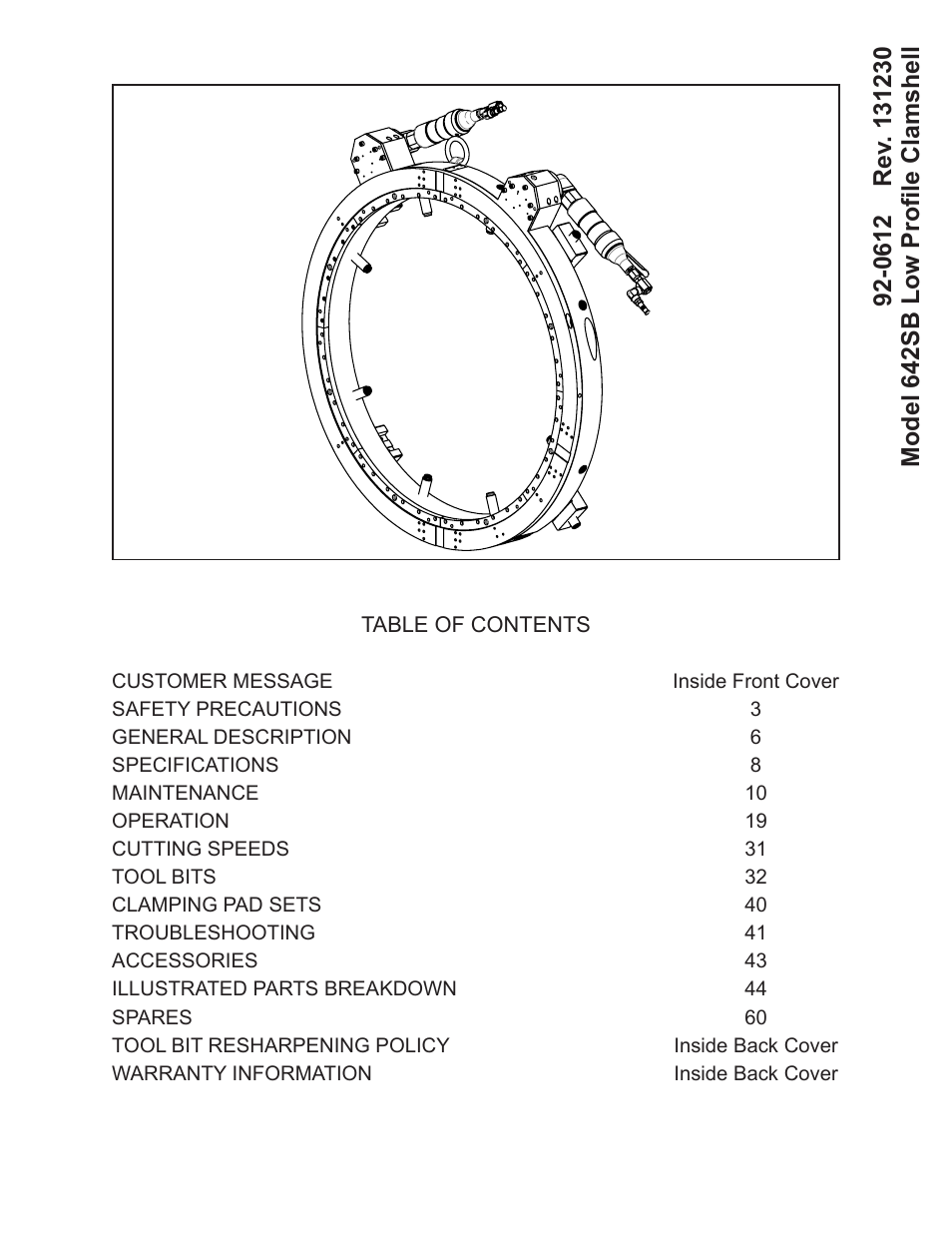 Tri Tool 642SB Clamshell Air and Hydraulic User Manual | 60 pages